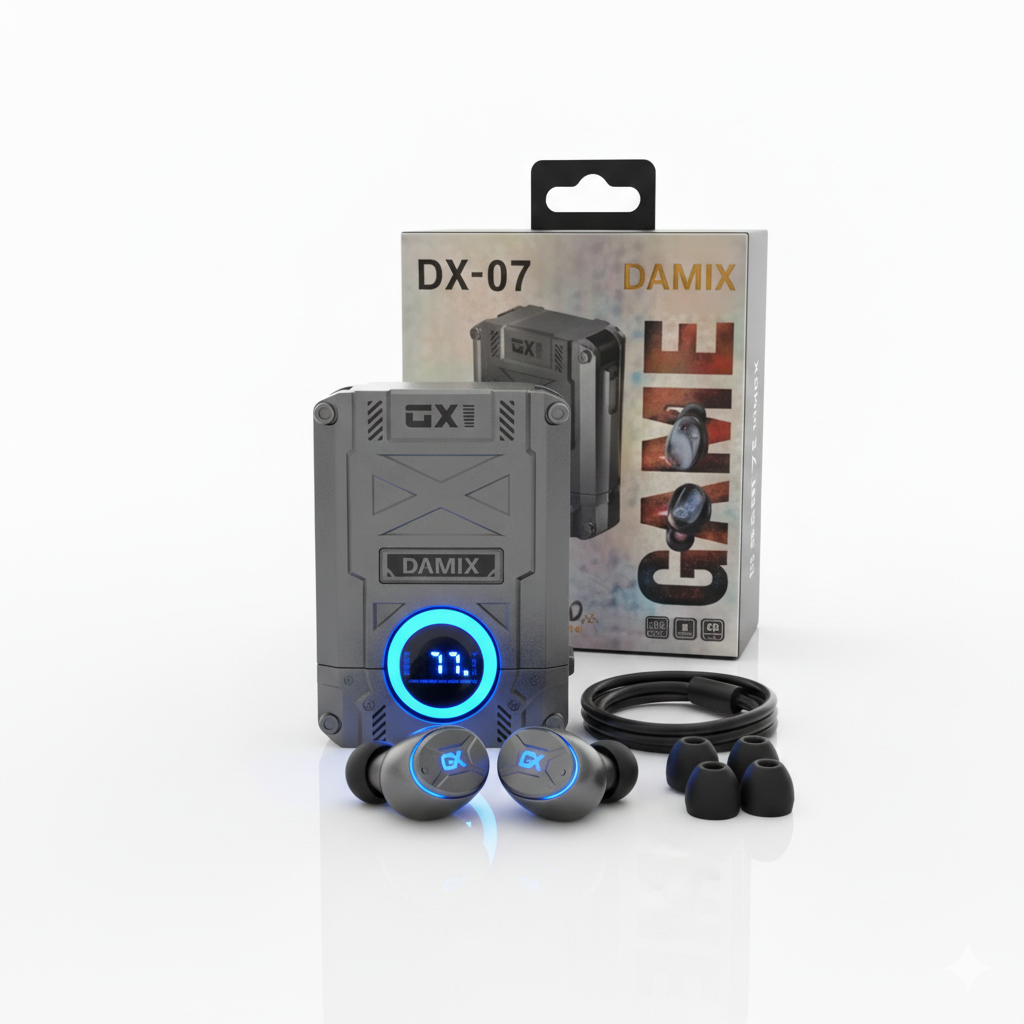 Audífono Bluetooth Game DX-07 TWS con Luz LED y Sonido Estéreo HiFi - Vista 1