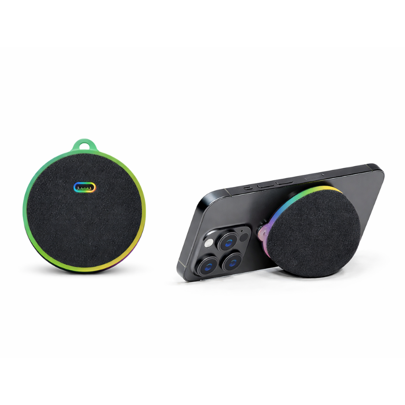 Parlante Mini Magnético Miccell VQ SP58 Bluetooth 5.3 con Luces RGB - Vista 1
