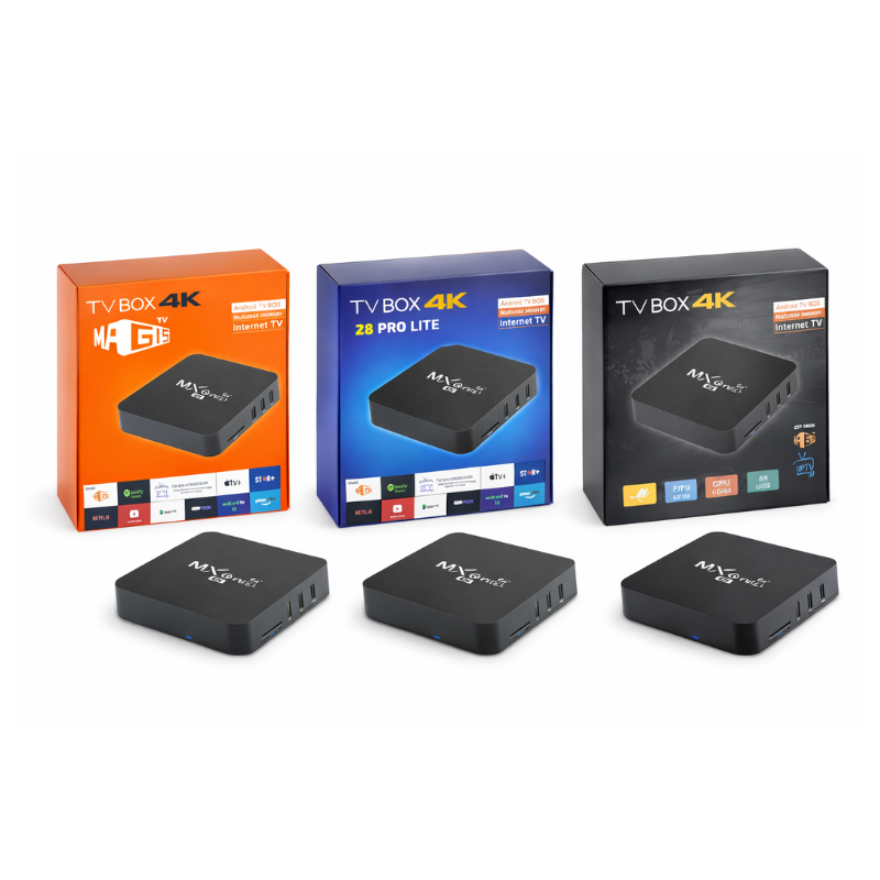 TV Box MXQ Pro 4K Android con WiFi, HDMI y Reproductor Multimedia - Vista 1