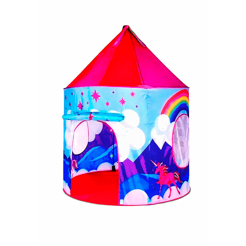 Carpa Infantil Castillo Unicornio con Techo – 41” x 53” – Carpa de Juegos para Niños Modelo - Vista 1