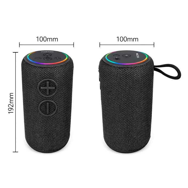 Parlante Portátil Lidimi LD-S816 20W Bluetooth RGB - Vista 2