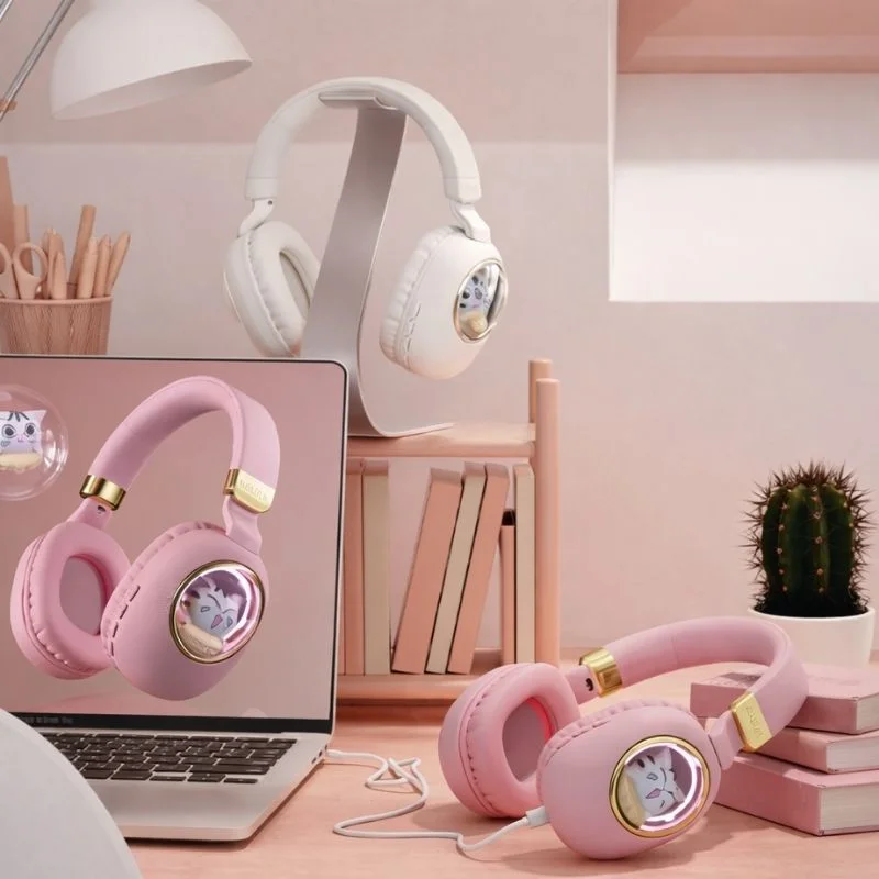 Audifono Bluetooh MS-B4 Modelo Kawaii - Vista 6