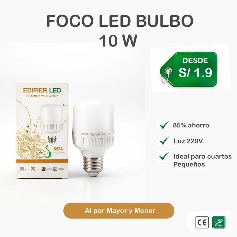 Foco LED Bulbo 10W Ediffer Ahorrador - Vista 2
