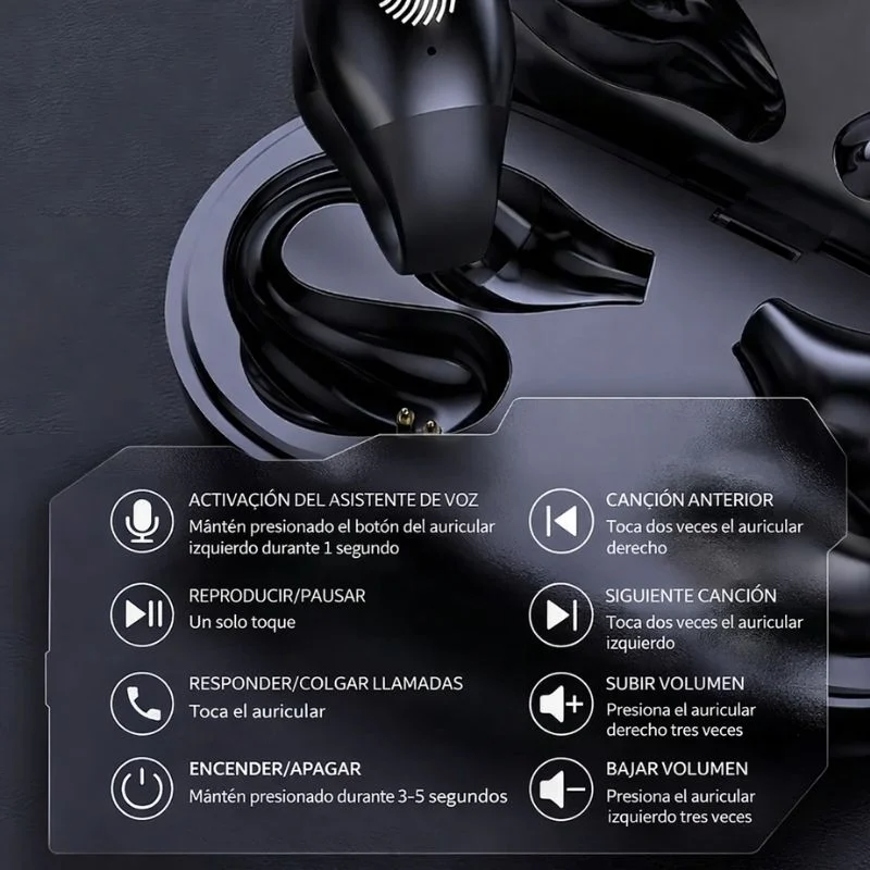 Audifono Bluetooh S03 Control Tactil 10 Metros de Distancia - Vista 3