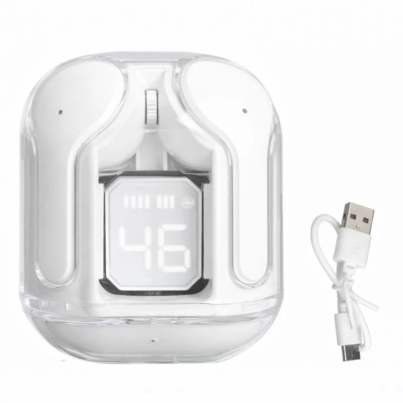 Audifono Bluetooh AIR-31 Diseño Aestetic Cristal - Vista 4