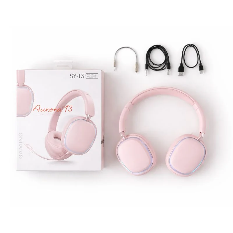 Auriculares Gaming Bluetooth SY-T3 con Micrófono, Luces LED y Bluetooth 5.0 - Vista 1