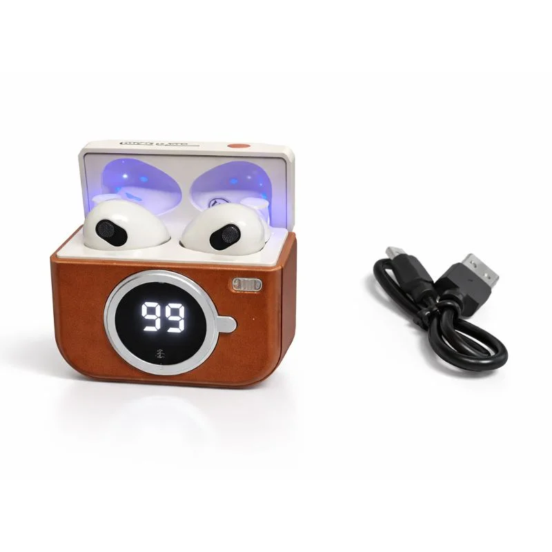 Audífono Bluetooth Q86 Diseño Vintage con Sonido HiFi y Cancelación de Ruido - Vista 2