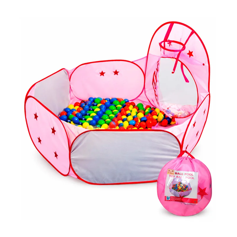 Piscina de Pelotas Infantil Plegable Color Rosado – Centro de Juego para Niños 73 cm - Vista 2