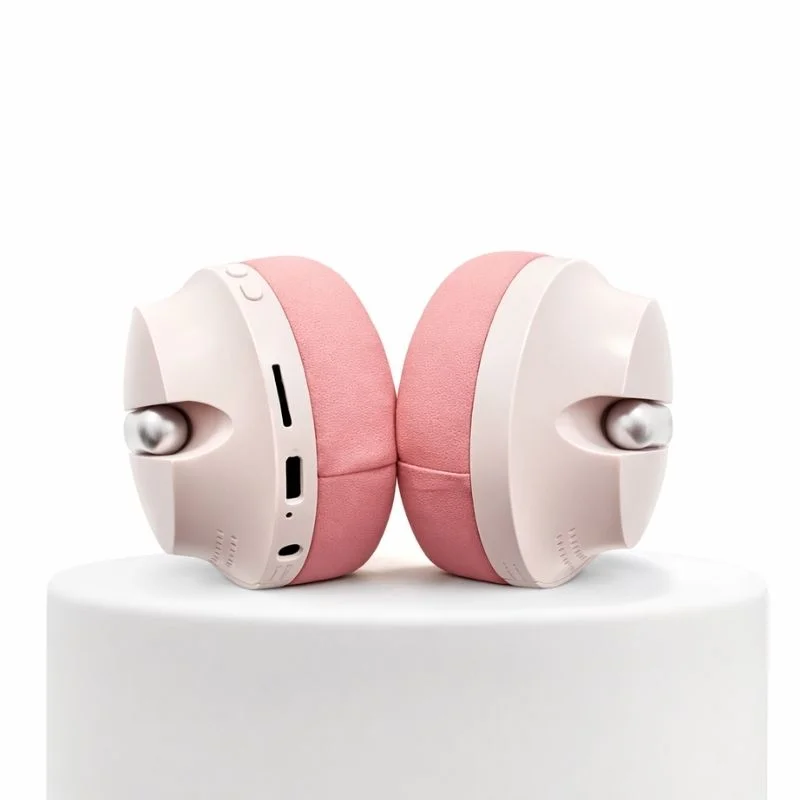 Audifono Bluetooh P7233 Tipo Vincha Solo ROSADO  - Vista 4