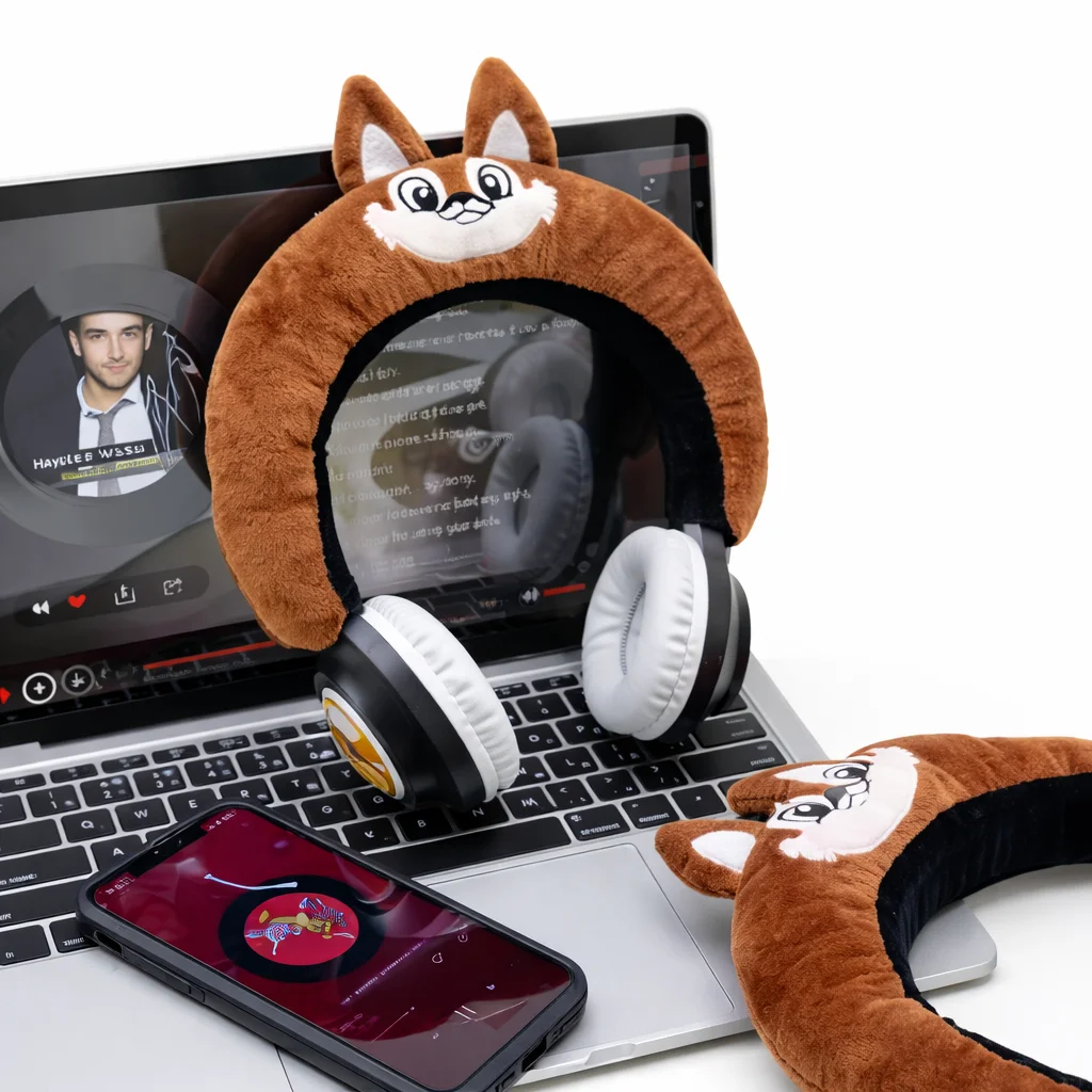  Audífono Kawaii con Forma de Zorro WBK-848 - Vista 2