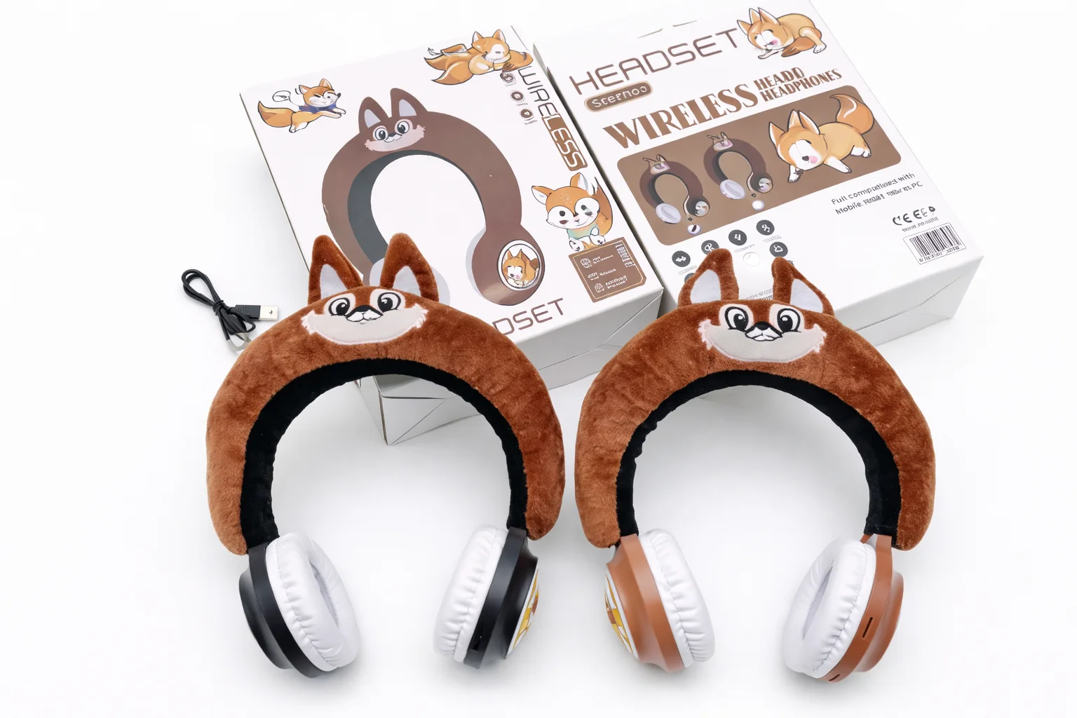  Audífono Kawaii con Forma de Zorro WBK-848 - Vista 3