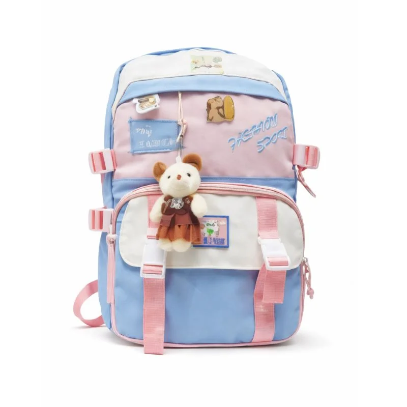 Mochila Juvenil Multicolor con Diseño Cute, Amplio Espacio y Múltiples Bolsillos - Vista 1