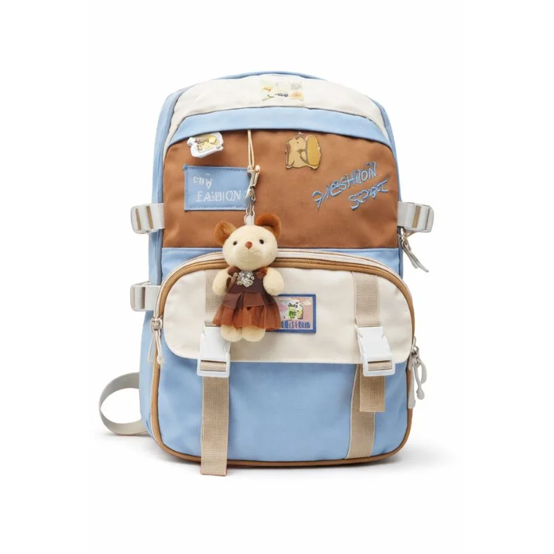 Mochila Juvenil Multicolor con Diseño Cute, Amplio Espacio y Múltiples Bolsillos - Vista 2