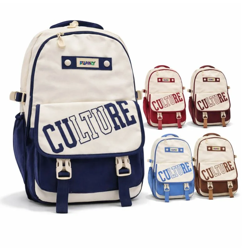 Mochila Juvenil Culture Multicolor con Diseño Moderno y Amplios Compartimentos - Vista 3