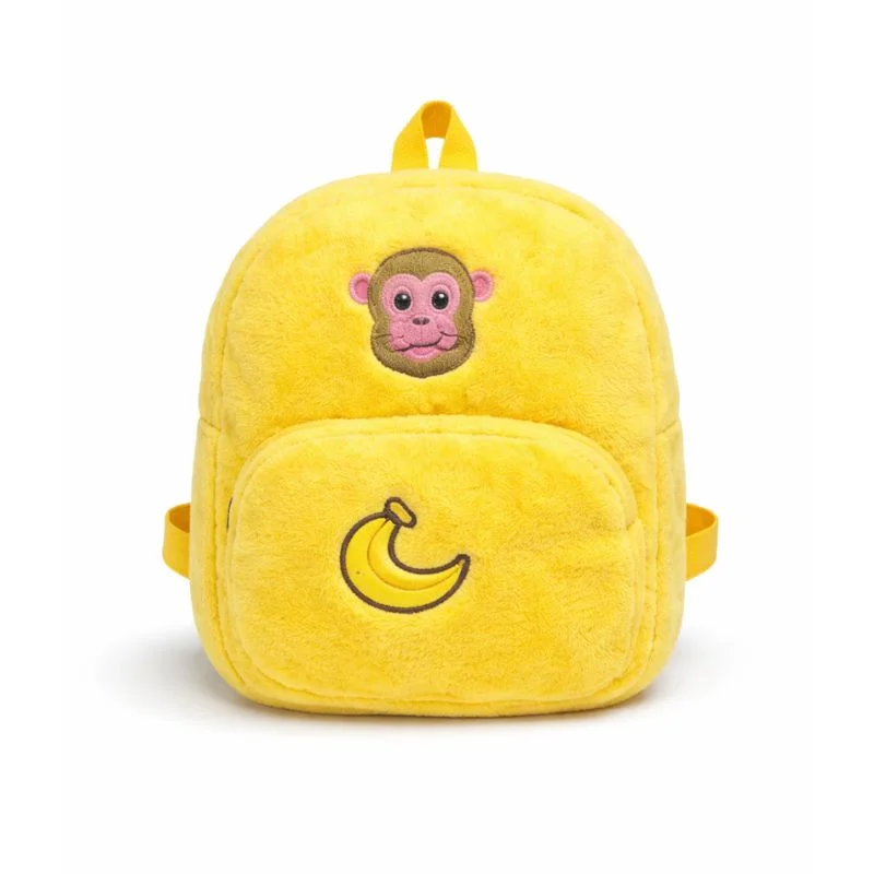Mochila Infantil Afelpada con Diseños Divertidos y Bordado de Animales - Vista 1