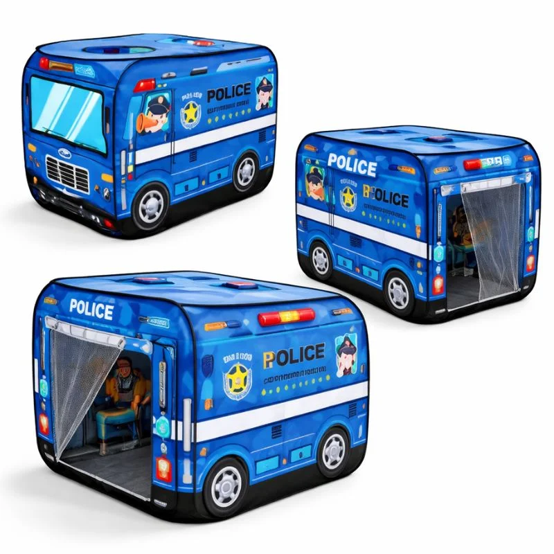 Carpa Infantil Tipo Vehículo Plegable para Niños con Diseño de Bus - Vista 3