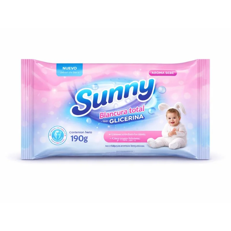 Jabón de Ropa Sunny Aroma Bebé con Glicerina y Blancura Total - Vista 1
