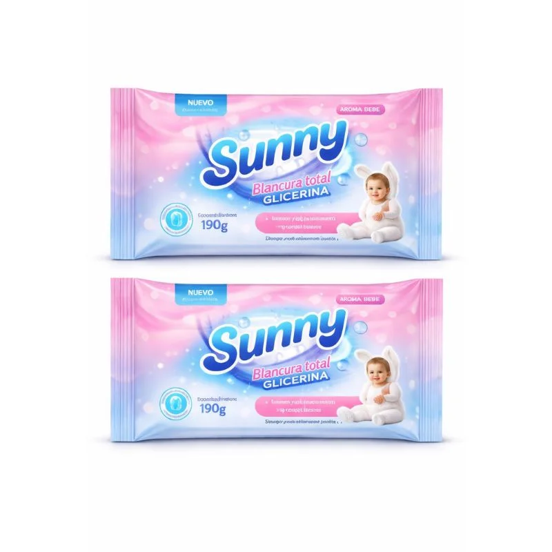 Jabón de Ropa Sunny Aroma Bebé con Glicerina y Blancura Total - Vista 3