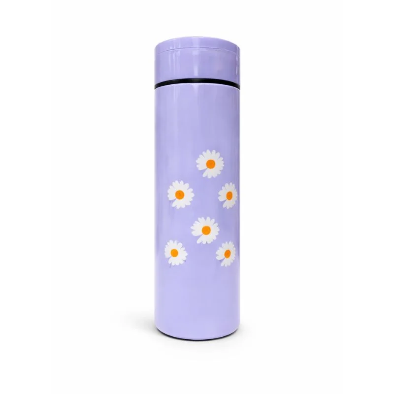 Botella Térmica Portátil con Diseño de Flores Margarita para Café, Té o Agua - Vista 1