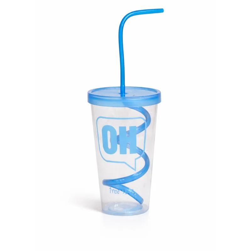 Vaso Acrílico OK HI OMG 500 ml con Tapa y Cañita - Vista 1