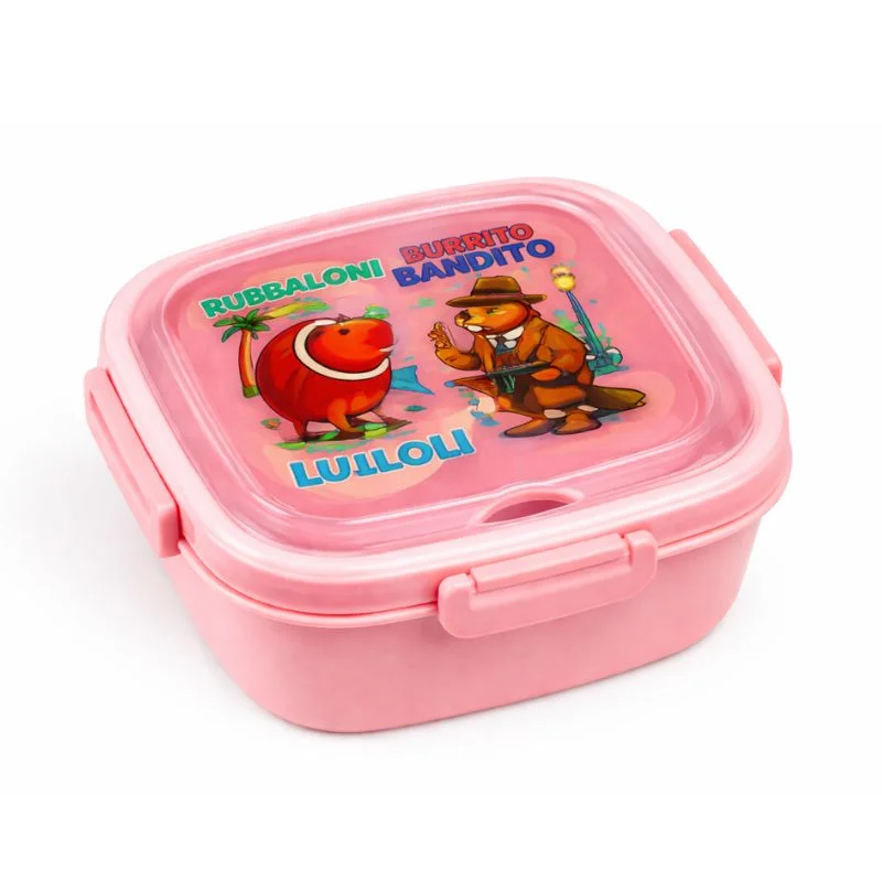 Set de Táper Brainrot C 625 ml con Cuchara 2 en 1 para Lonchera - Vista 1