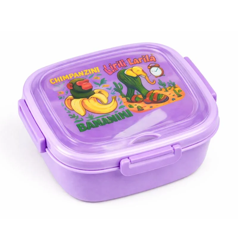 Set de Táper Brainrot C 625 ml con Cuchara 2 en 1 para Lonchera - Vista 2