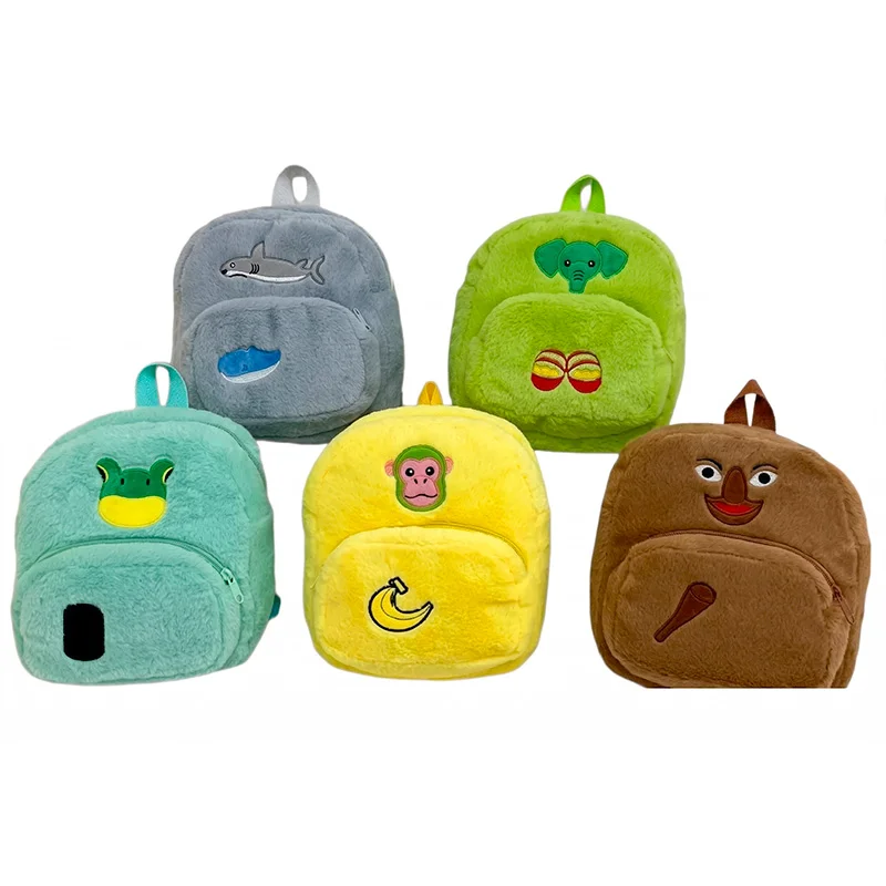 Mochila Infantil de Peluche con Diseño Tralalero Tralala  - Vista 3