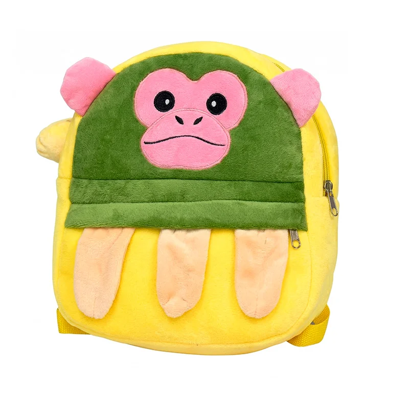Mochila de Peluche Infantil Tamaño A4 con Diseños de Animales - Vista 1