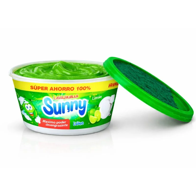 Lavavajilla en Pasta Sunny 1 Kg con Esponja Aroma Limón - Vista 2