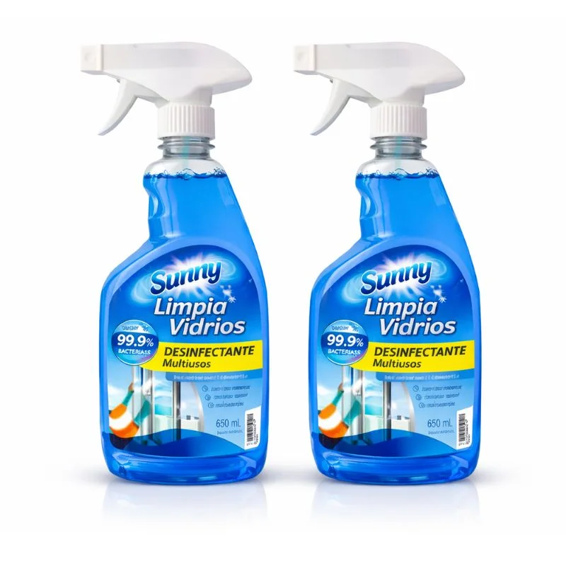 Limpia Vidrios Sunny 650 ml Desinfectante Multiusos - Vista 3