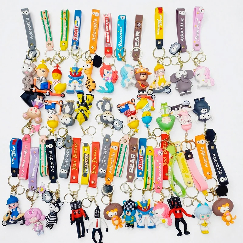 Llaveros Kawaii de Silicona con Correa - Llaveros Personajes para Mochila y Llaves - Vista 2