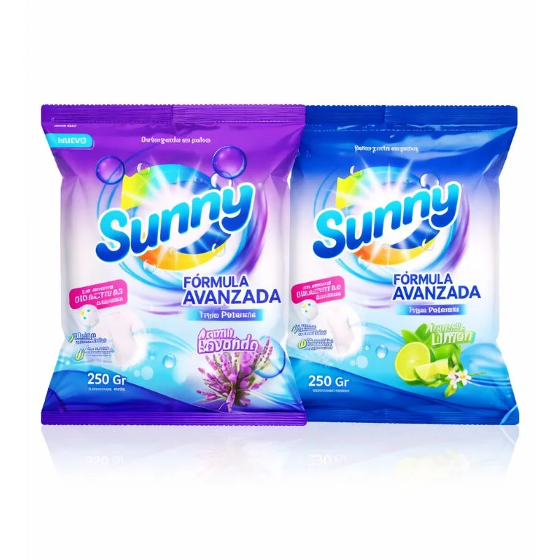 Detergente en Polvo Sunny 250g Fórmula Avanzada Lavanda y Limón | Limpieza Profunda y Máximo Rendimiento - Vista 3