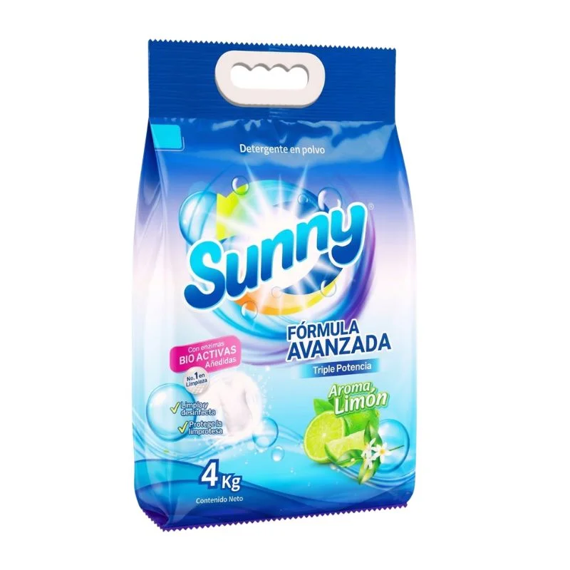 Detergente Sunny 4kg Fórmula Avanzada con Triple Potencia Bio-Activa - Vista 2