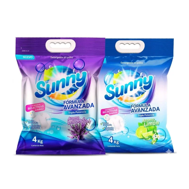 Detergente Sunny 4kg Fórmula Avanzada con Triple Potencia Bio-Activa - Vista 3