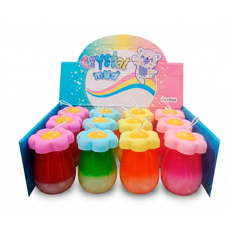 Masa Slime Envase de Flor Crystal Mud Anti Estrés - Vista 1