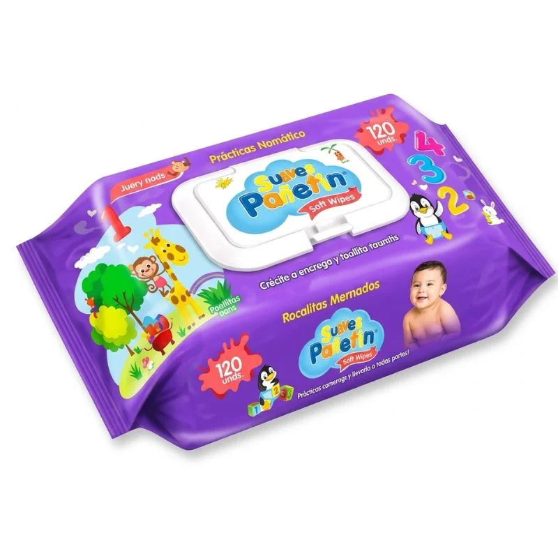 Toallitas Húmedas Suave Petepin (120 Unidades) con Aloe Vera y Tapa Rígida - Vista 2