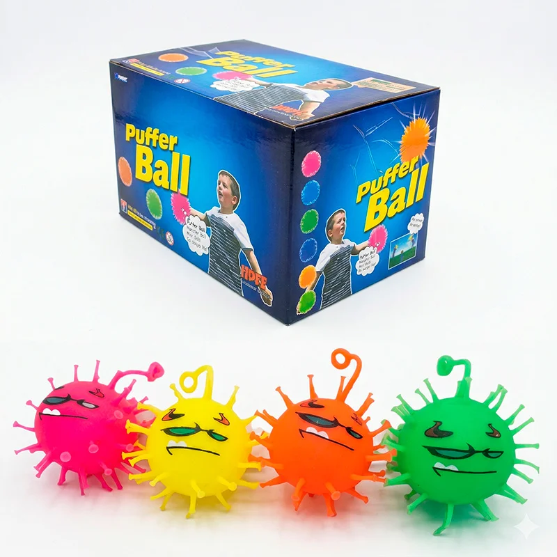 Pelotas Antiestrés Puffer Ball Pompones de Goma - Vista 1