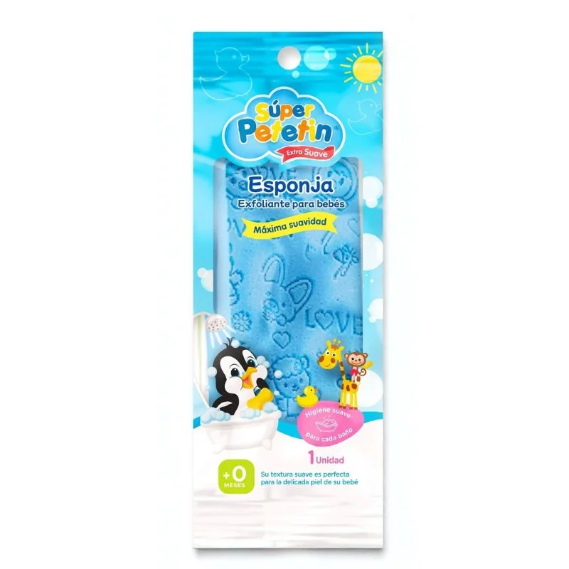 Esponja para Bebé Súper Petetín | Extra Suave con Diseños Kawaii - Vista 1