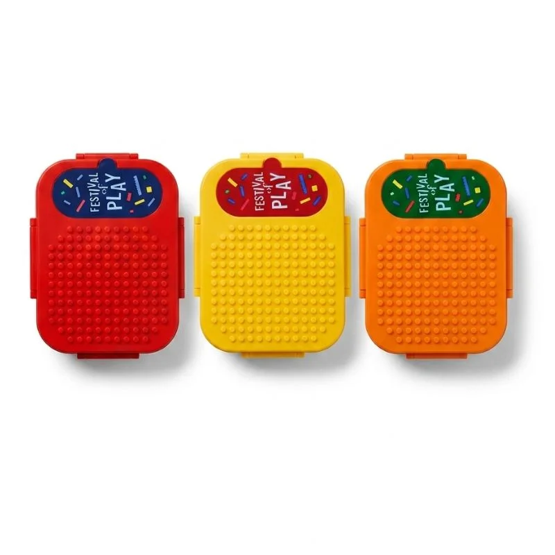 Táper Infantil Diseño de Bloques 625ml - Lonchera Hermética de Plástico Duro - Vista 3