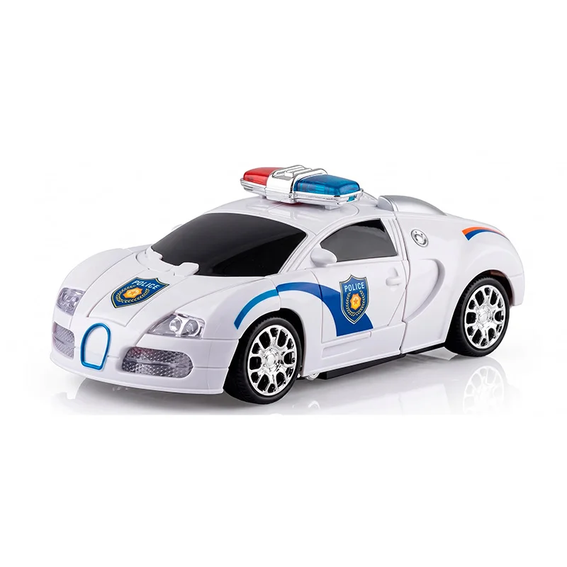 Juguete Carro Transformer Policía 2 en 1 con Luz y Sonido - Vista 2