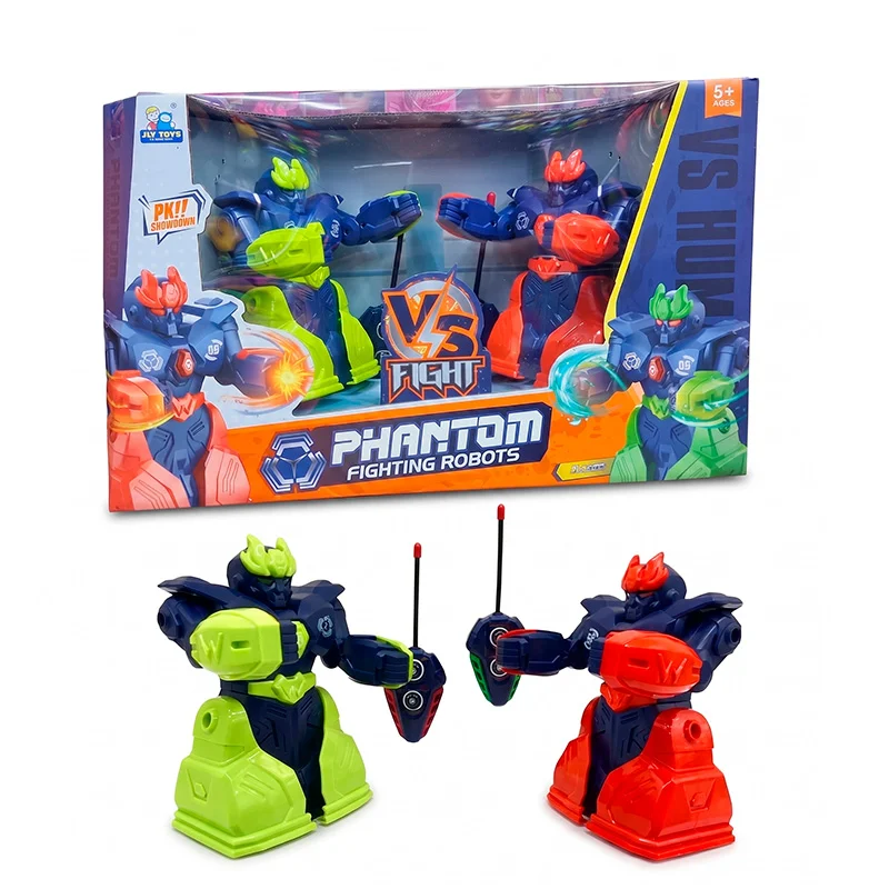 Set de Robots Peleadores a Control Remoto con Luz y Sonido - Vista 1