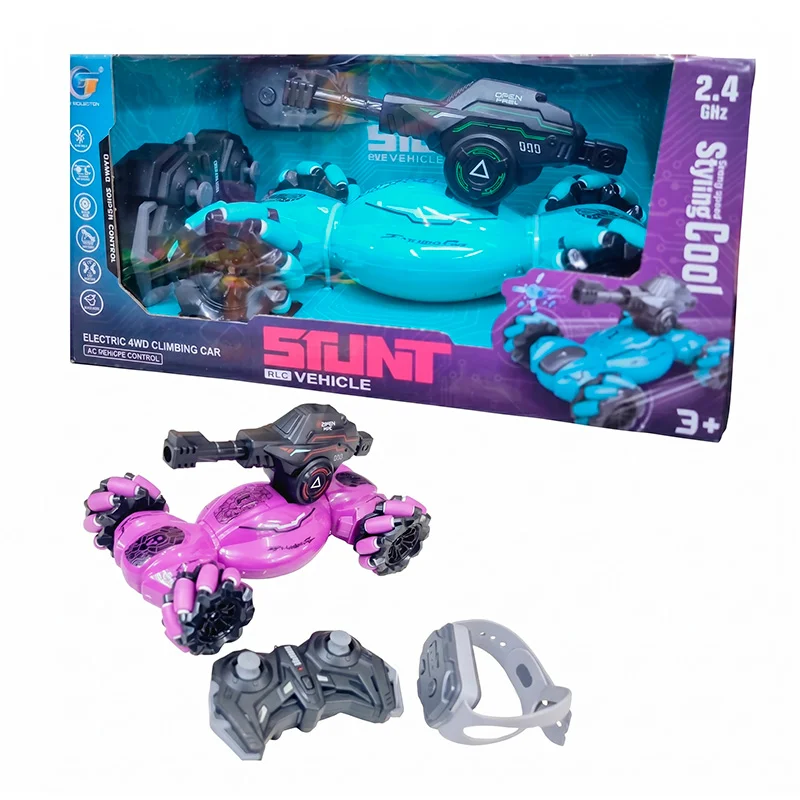 Carro Acrobático a Control Remoto Stunt Car con Pulsera - Vista 2