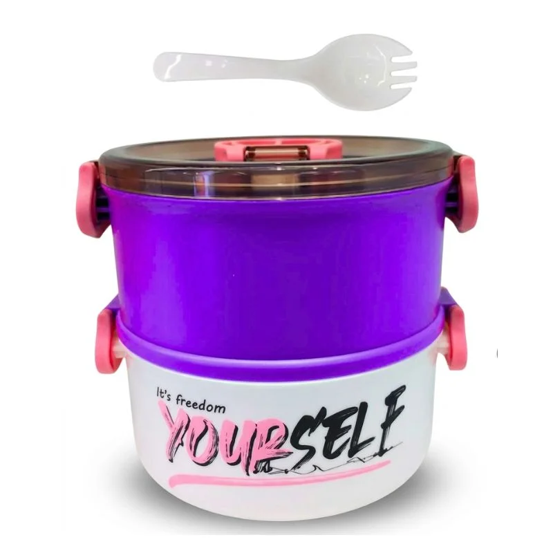 Taper Térmico Yourself Bean 1.2L | Lonchera de 2 Niveles con Cubierto - Vista 1