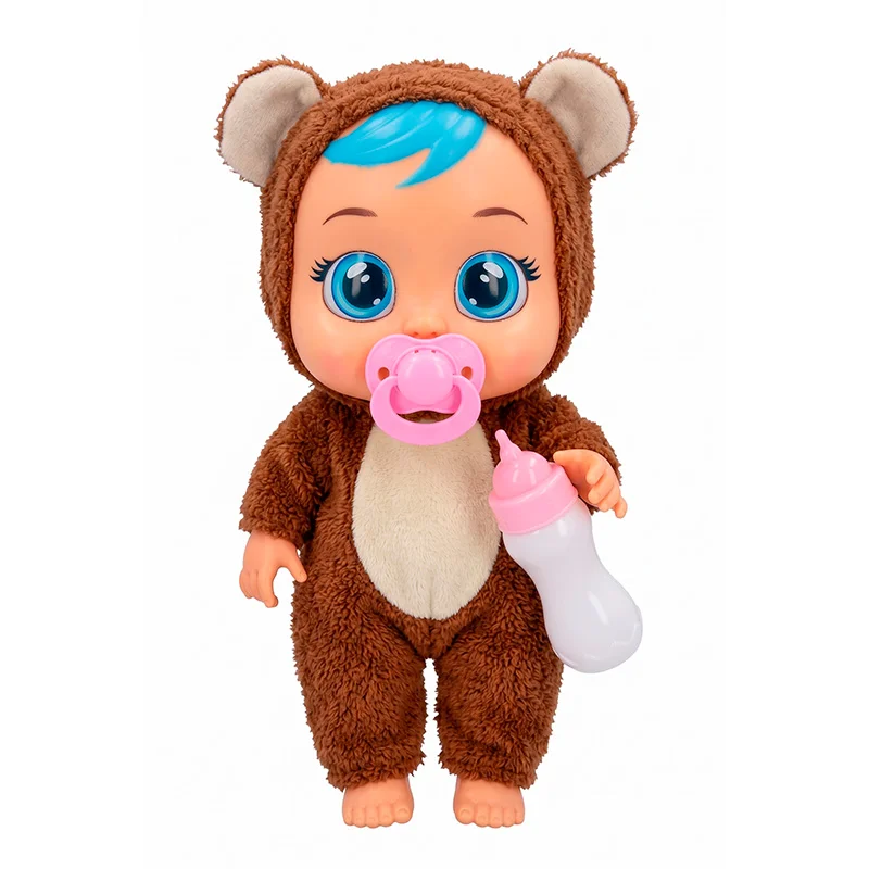 Muñeca Bebé Llorón Interactiva Pijama de Animalitos - Vista 2