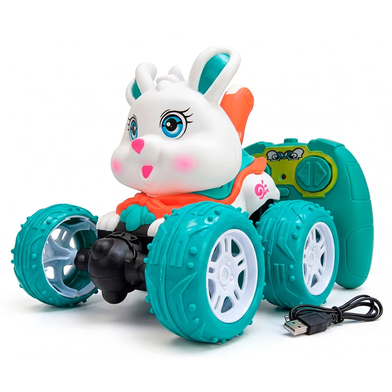 Carro Acrobático a Control Remoto Conejo Kawaii Luz y Sonido - Vista 2