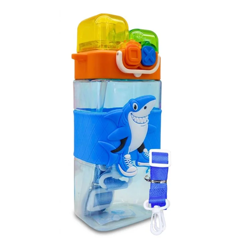 Tomatodo Infantil Square Brainrot 450ml | Doble Pico y Correa - Vista 1