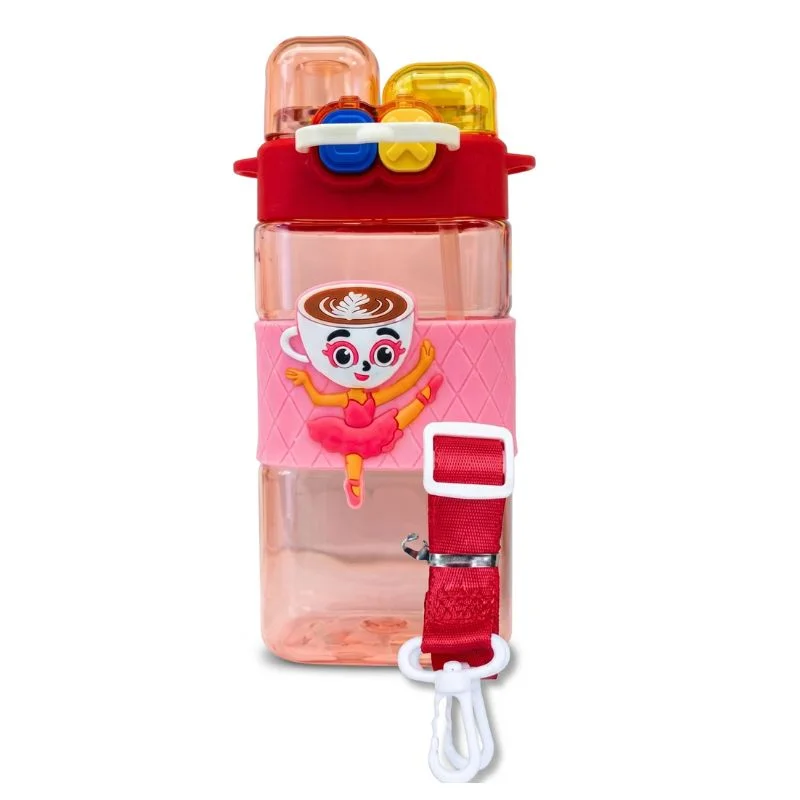 Tomatodo Infantil Square Brainrot 450ml | Doble Pico y Correa - Vista 2