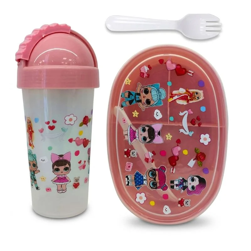 Set de Lonchera y Tomatodo Sweet Kawaii | Táper 3 Divisiones 900ml - Vista 1