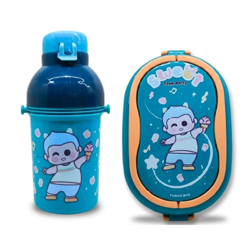 Set de Lonchera Paraíso Kawaii Táper de 900ml con 3 Divisiones y Tomatodo - Vista 3