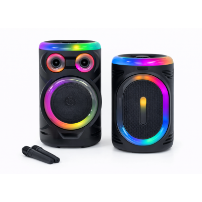 Parlante Bluetooth MS-2061BT Tipo Torre con Luces RGB, USB y Micrófono